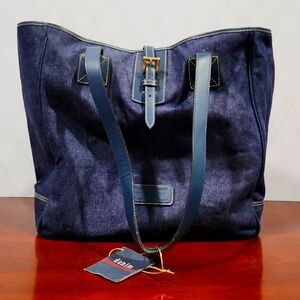 Dooney & Bourke denim large tote bag